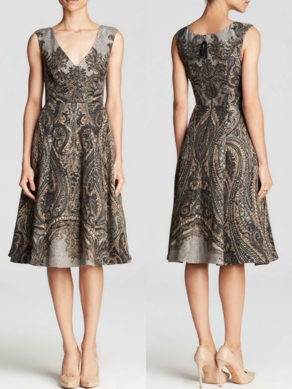 Tracy Reese Flared Frock Fit & Flare Midi Dress